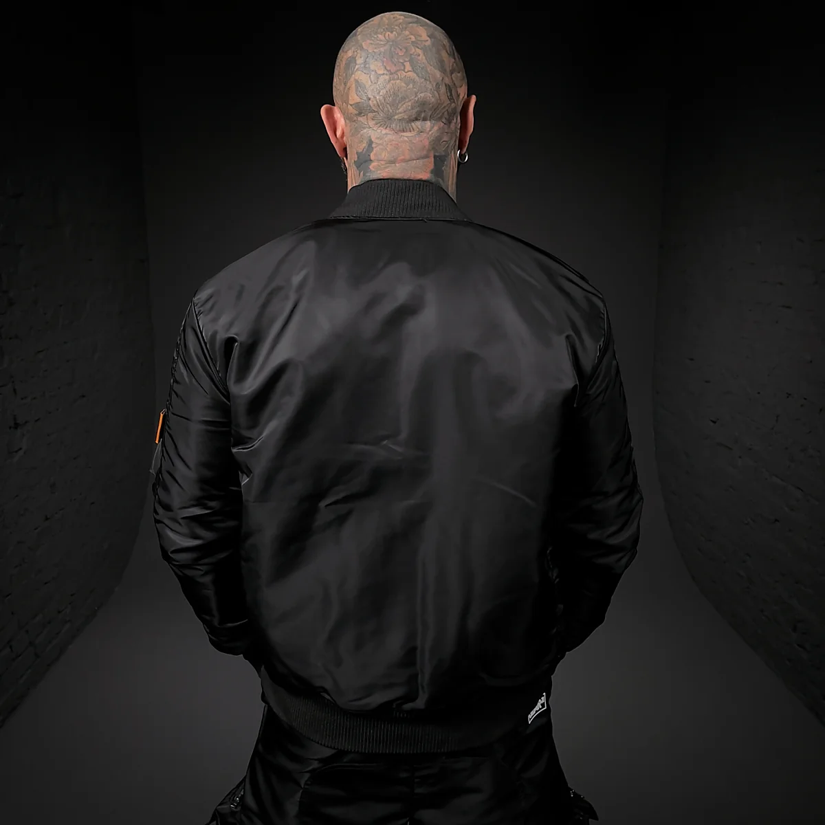 FLIGHT JACKET CAMDEN BLK NYLON - Image 6