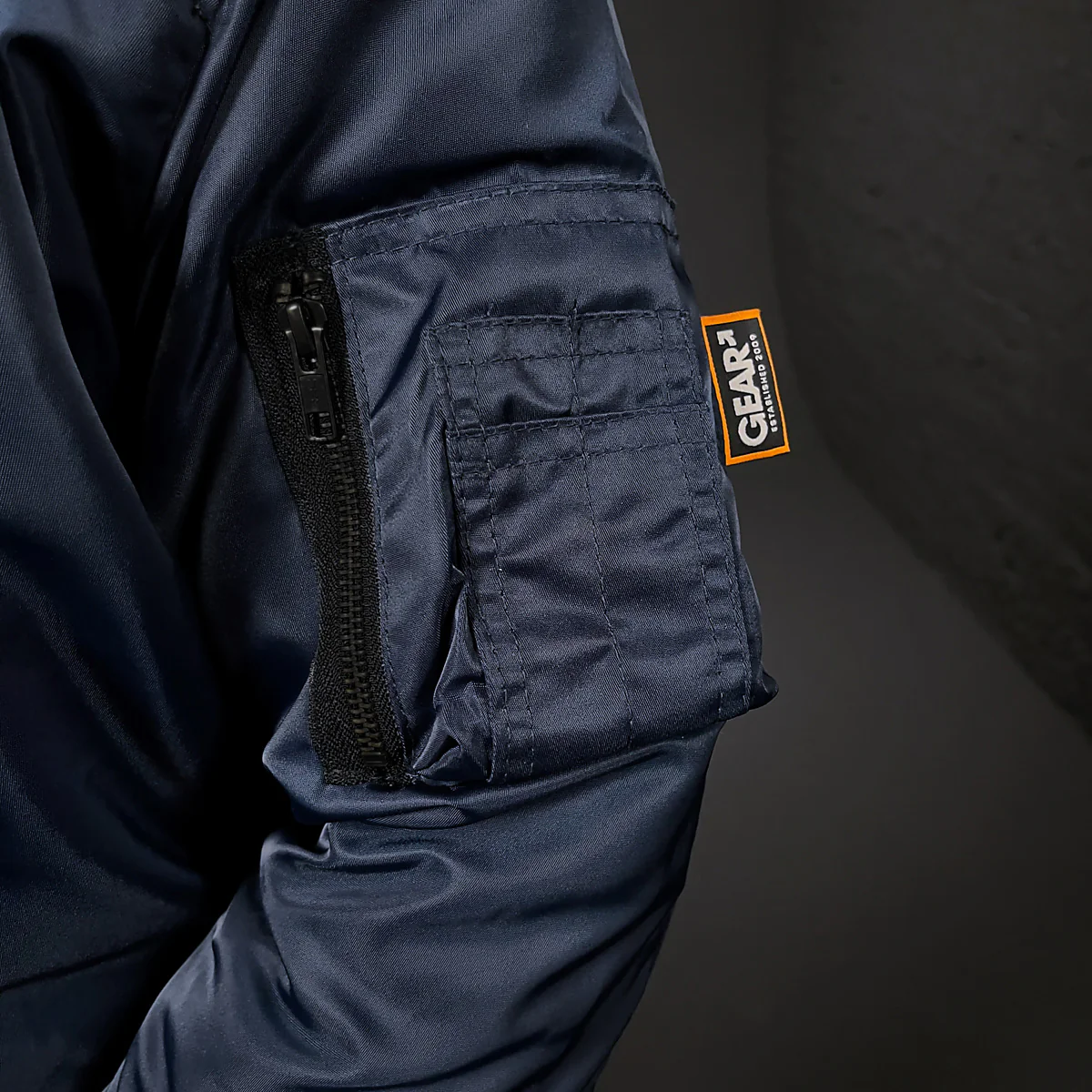 FLIGHT JACKET CAMDEN NAVY NYLON - Image 5