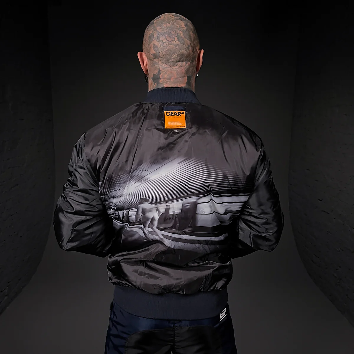 FLIGHT JACKET CAMDEN NAVY NYLON - Image 7