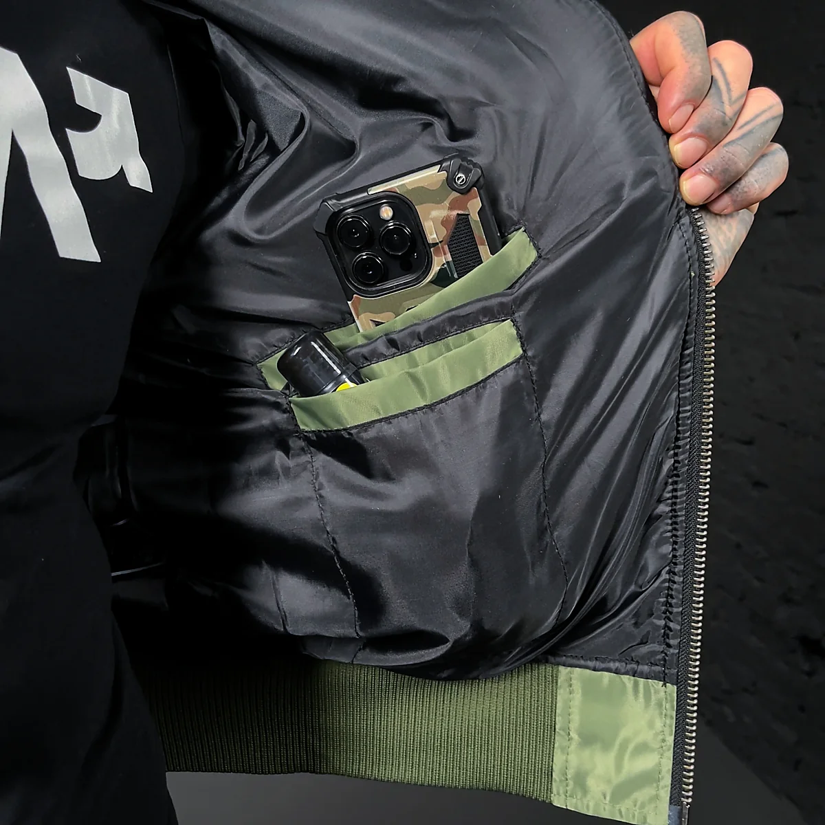 FLIGHT JACKET HACKNEY GREEN - Image 4