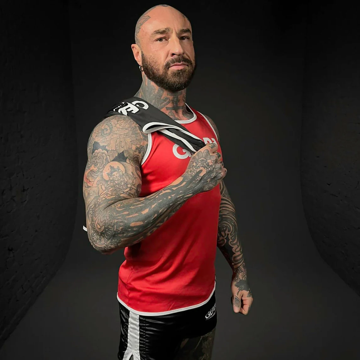 GEAR RUSH TANK RED/WHT - Image 3