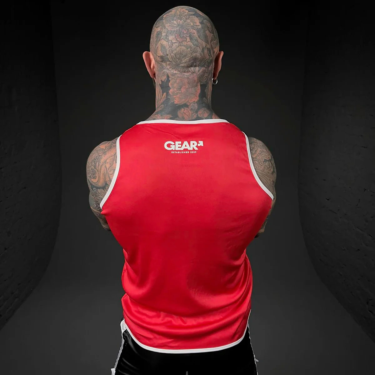GEAR RUSH TANK RED/WHT - Image 4