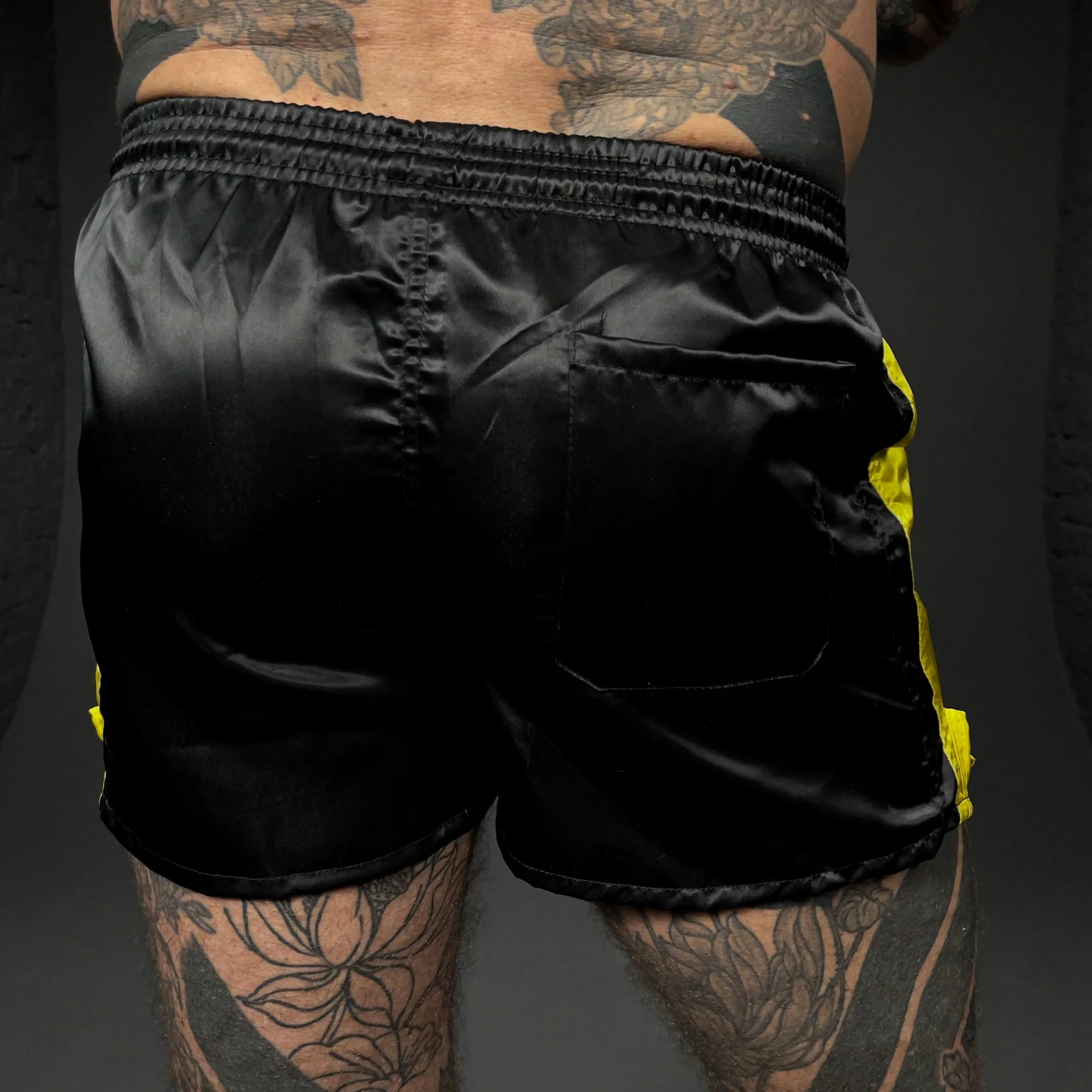 KINKSTER SHORT NYLON BLK/YEL - Image 4