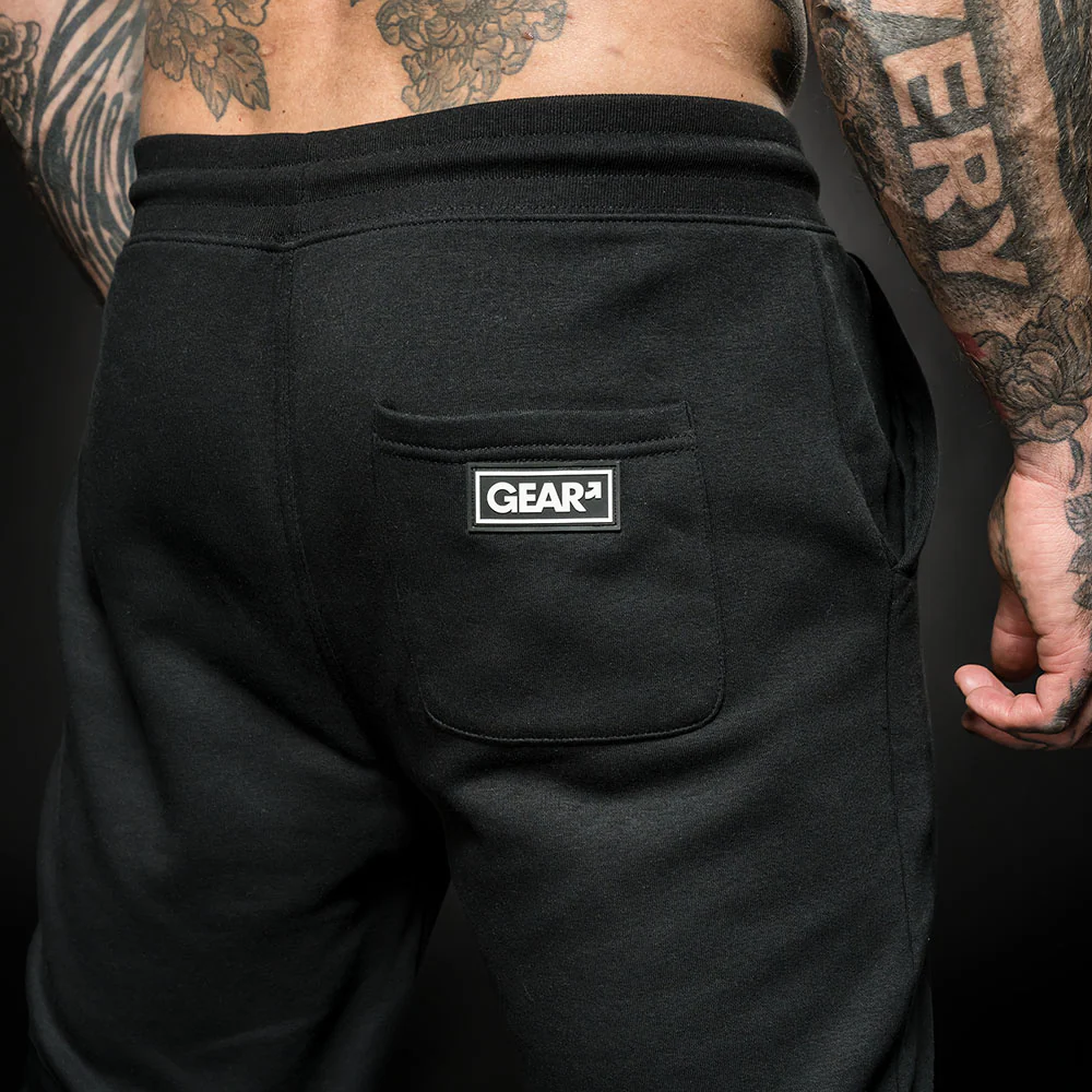 LEADER TRACK PANT BLK/WHT - Image 3