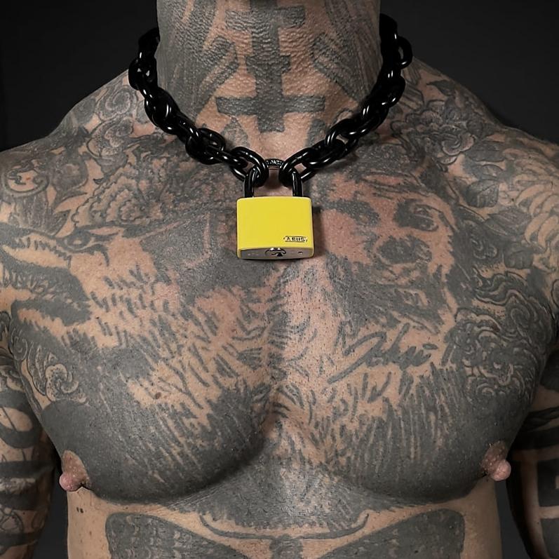 LIL' BLACK COLLAR & CUSTOM LOCK 19" - Image 3