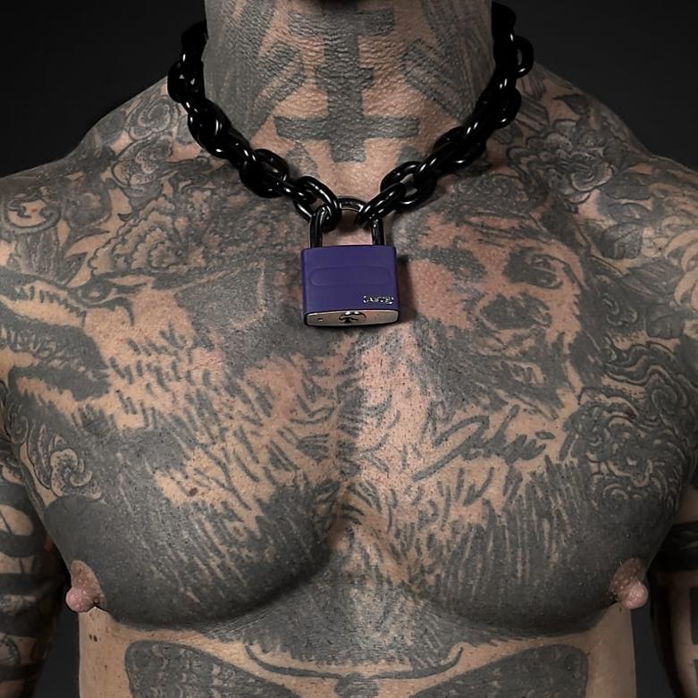 LIL' BLACK COLLAR & CUSTOM LOCK 19" - Image 4