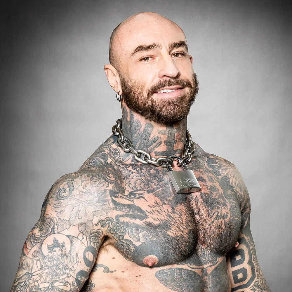 MASSIVE STAINLESS COLLAR & LOCK 19" - Image 3