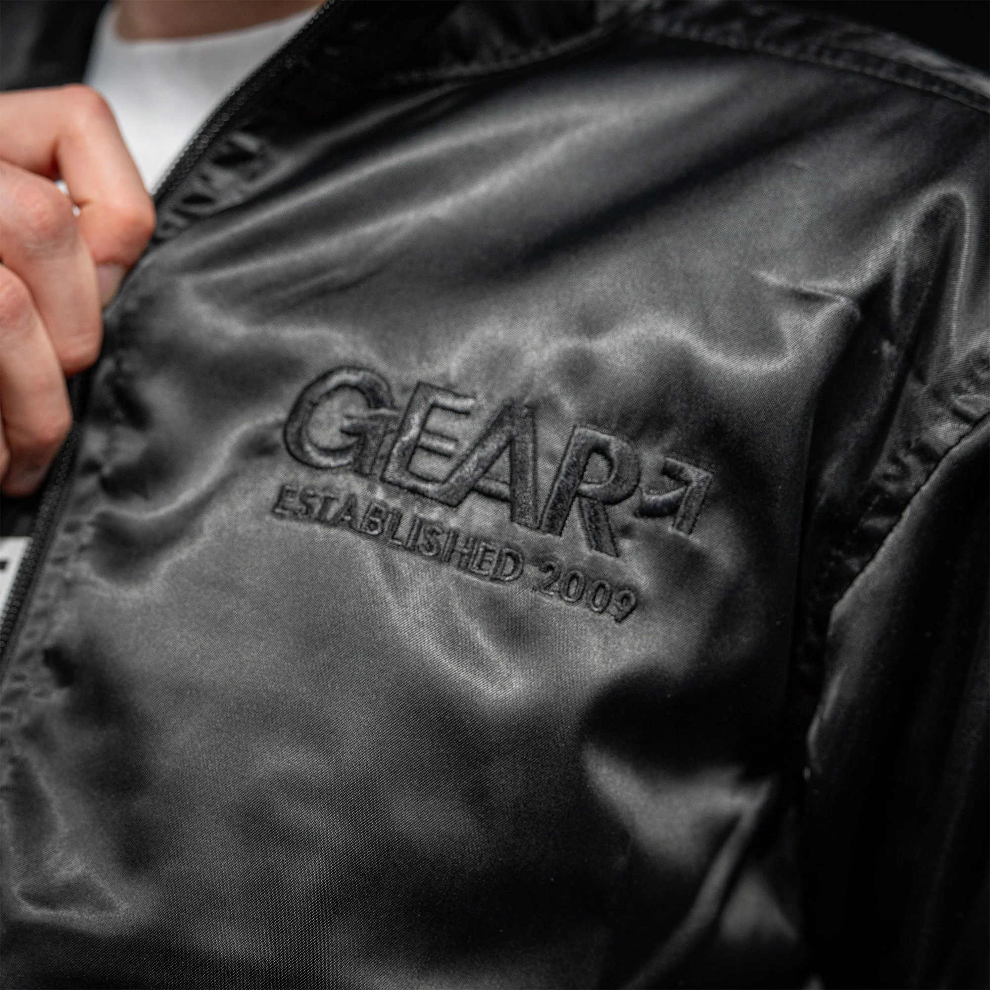 NYLON KINKSTER TRACK JACKET BLK - Image 5