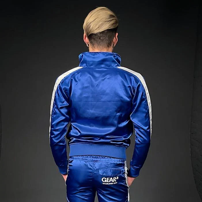 NYLON KINKSTER TRACK JACKET BLUE/WHT - Image 3