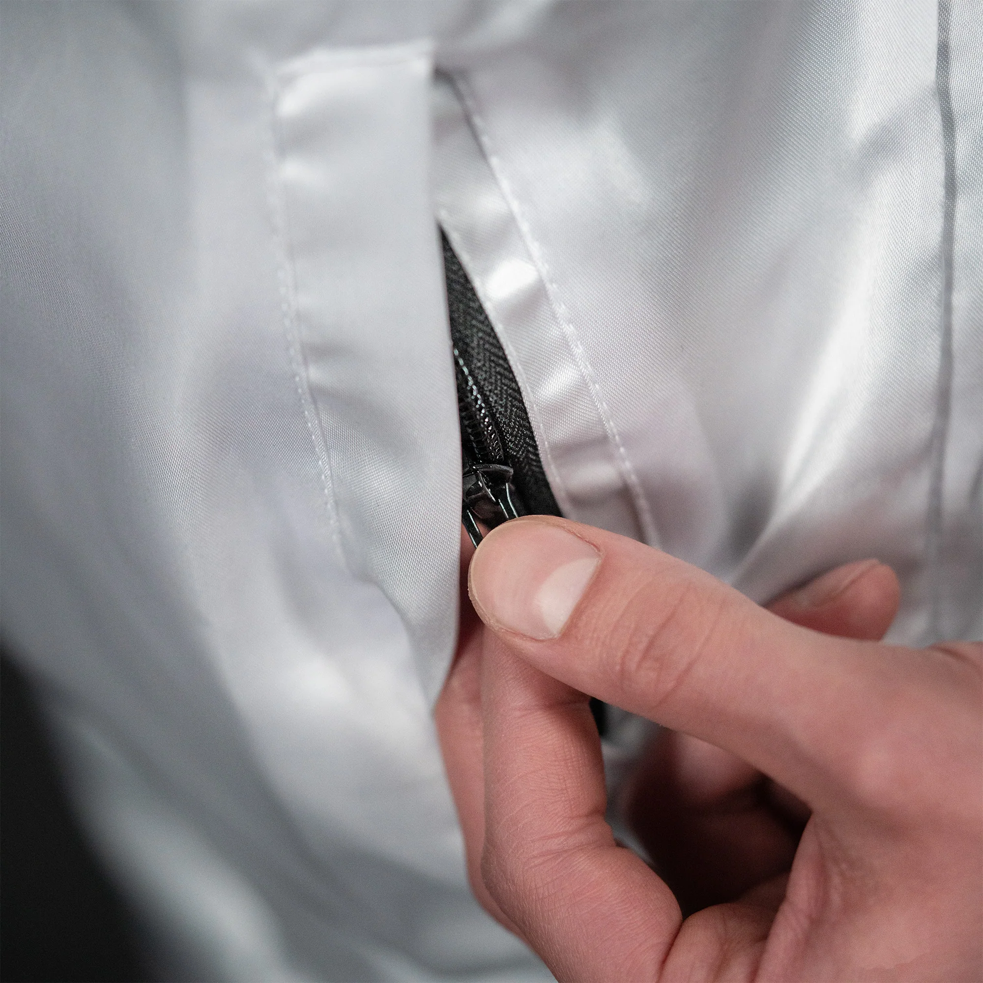 NYLON KINKSTER TRACK JACKET WHT - Image 5