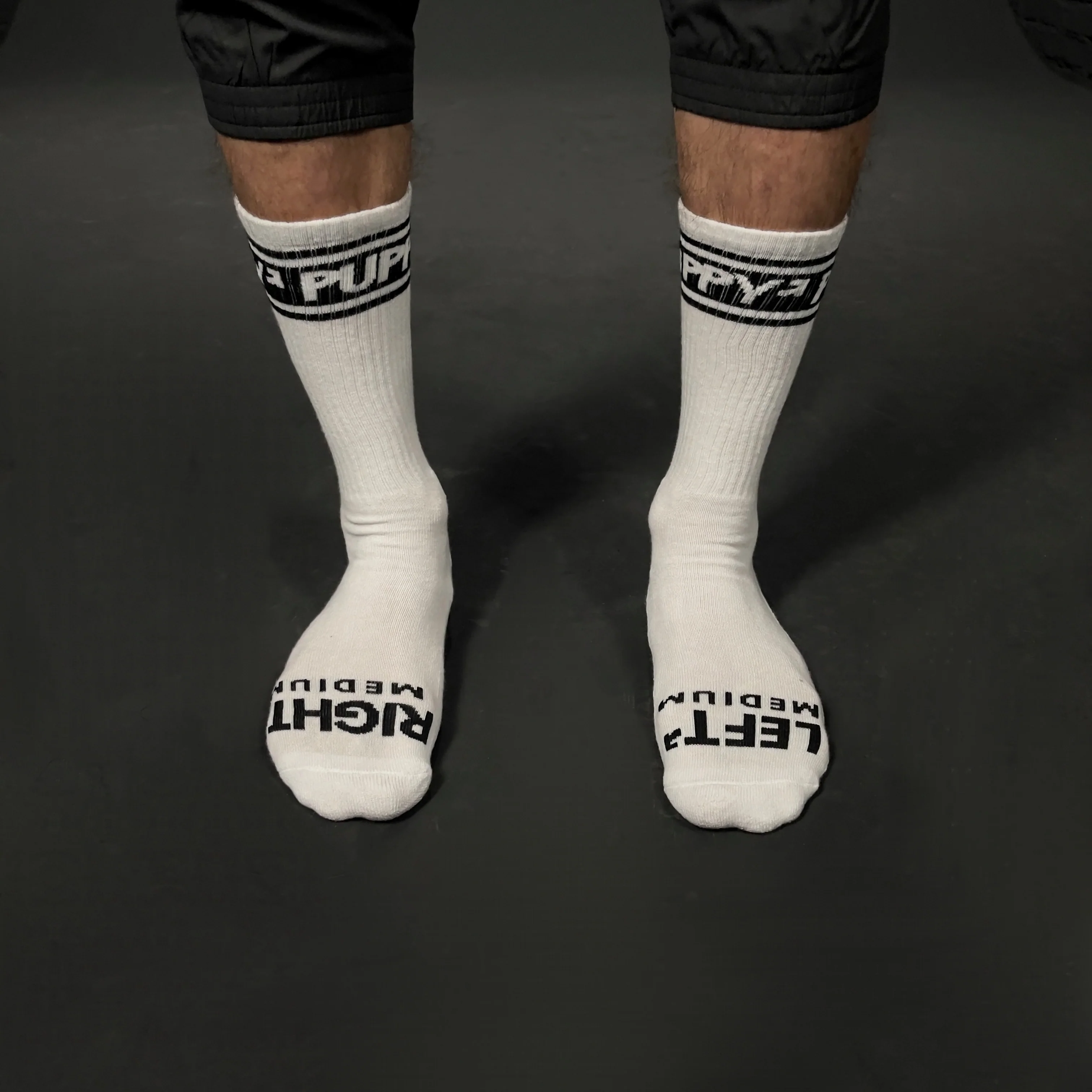 PUPPY SOCKS WHT/BLK - Image 5